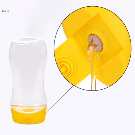 Grande quantité 360 ml 500 g de bouteilles de miel en plastique de forme ronde pour le stockage et la distribution de miel